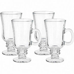 Home‎ Set of 4 Glass Irish Coffee Mug for Drinking